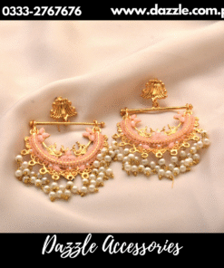 Light Pink Ethnic Baala Earrings