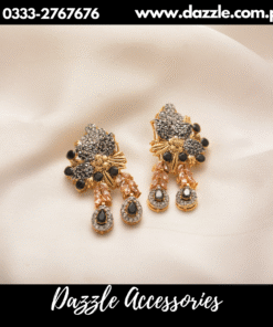 Luminous Black Earrings
