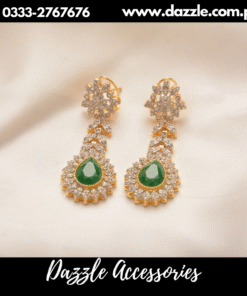 Luxurious Emerald zirconia Earrings