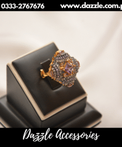 Purple zircon ring