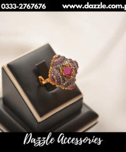 Ruby zircon ring