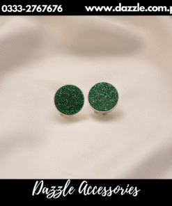 Shimmery Green studs