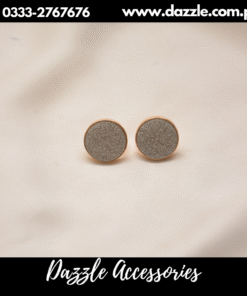 Shimmery Grey studs