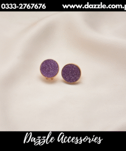 Shimmery purple studs