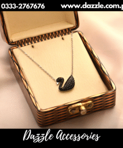 Swan Silver Plated Pendant for her
