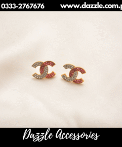 branded black zircon studs