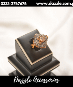 champagne zircon ring