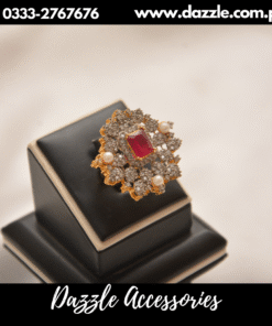 diana gold plated red ring