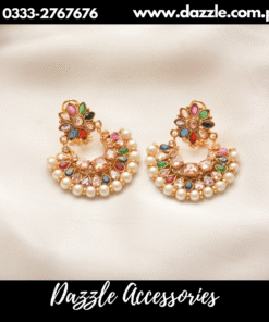 multi pearl chaand baali