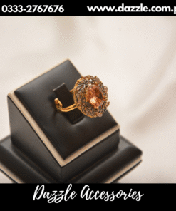 trendy champagne gem ring