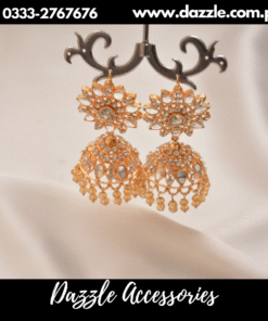 trendy golden jhumka