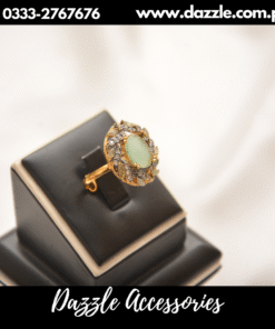 trendy mint gem ring