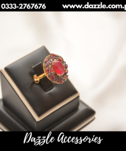 trendy ruby gem ring