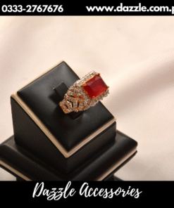 Big Stone Red Ladies Ring