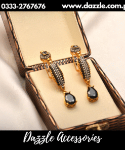Black Drop Earrings