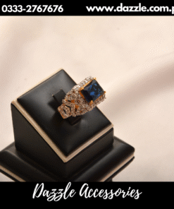 Blue Big Stone Statement Ladies Ring