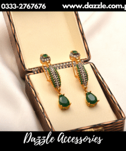 Emerald Green Drop Earrings