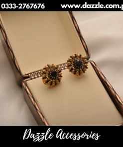 Gold Plated black studs