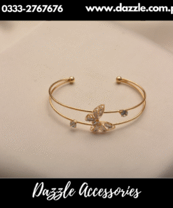 Golden butterfl;y Bangle Bracelert