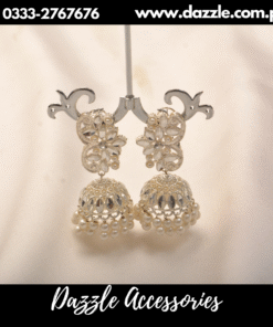 Mahrani silver jhumka