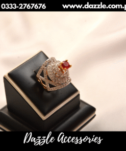 Red Bridal Statement Ring
