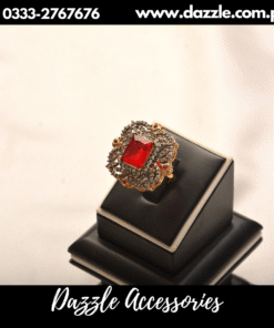 Red Wine polki ring