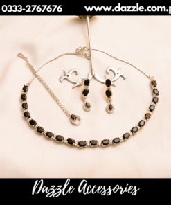 black gem necklace