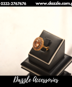 decent champagne polki ring