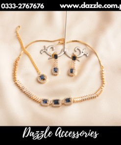 delicate blue gold set