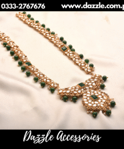 lajjo green sheesha kundan maala