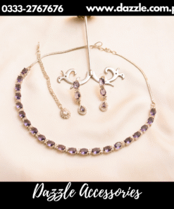purple gem necklace