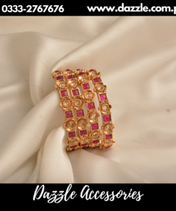 rajwarri ruby floral bangles