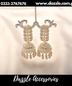 shehzadi silver jhumka