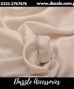 silver crystal stone bracelet