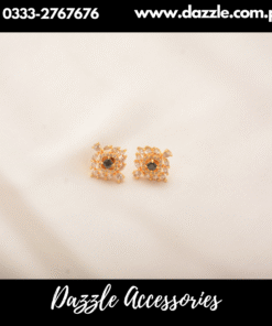 Black gold zirconia studs