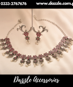 Heer vintage ruby chokar set