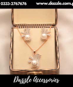 Juliet diamond cut pearl necklace