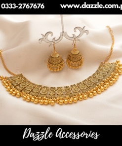 Traditional Afghan Choker with Earrings