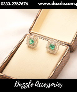 dazzling zink silver studs