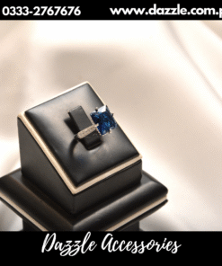 luminous sapphire blue ring