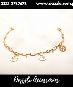 stainless steel chain drop bracelet