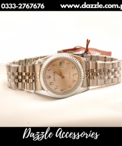 Arabic Dial Silver Men Watch