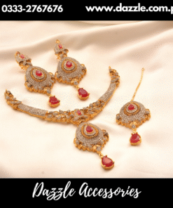 Luxury gold plated bridal set