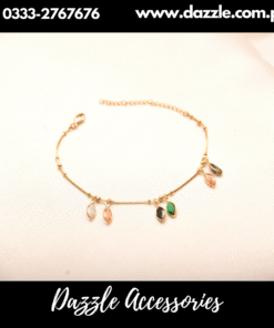 Multi crystal drop bracelet