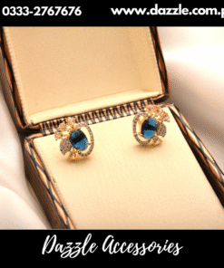 Sapphire Blue Stud Earrings