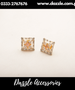 Square Style Golden studs