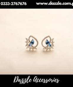 Unique zirconia blue studs