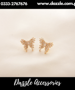 Crystal Stone butterfly Studs