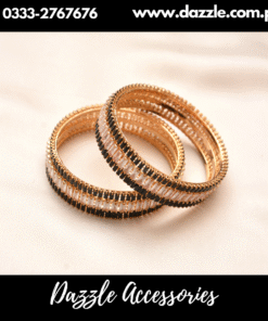 Decent black Gold Bangles