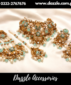 Majestic art vintage Ice Blue Bridal Set